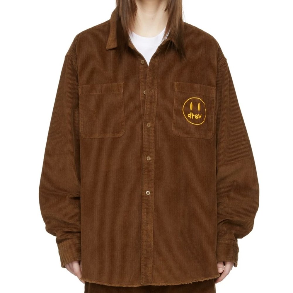 REW HOUSE - Brown Painted Mascot Shirt mens
